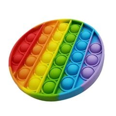 Антистрессовая терапевтическая игрушка в цветах радуги POP IT цена и информация | Настольные игры, головоломки | 220.lv