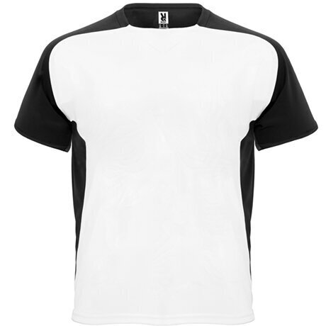 Tehnisks reglāna T-krekls ar īsām piedurknēm, balts/melns cena un informācija | Zēnu krekli | 220.lv