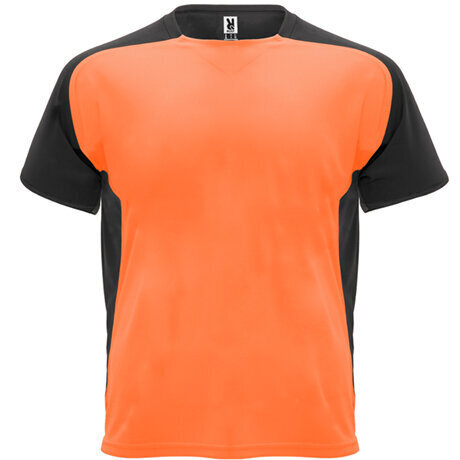 Tehnisks reglāna T-krekls ar īsām piedurknēm, oranžs/melns cena un informācija | Zēnu krekli | 220.lv
