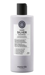 Dzeltenu toņu neitralizējošs šampūns gaišiem matiem Maria Nila Sheer Silver, 350 ml cena un informācija | Šampūni | 220.lv
