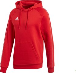 Džemperis vīriešiem Adidas Core 18 Y Hoody, sarkans cena un informācija | Vīriešu jakas | 220.lv