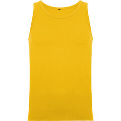 Stilīgs T-krekls bez piedurknēm vīriešiem, dzeltens cena un informācija | Vīriešu T-krekli | 220.lv