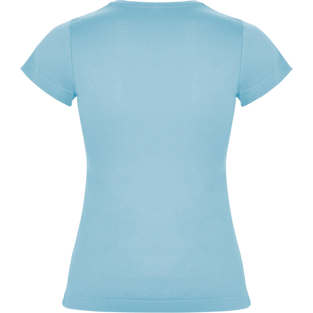 T-krekls ar apaļu apkakli LON6627, gaiši zils cena un informācija | Blūzes, sieviešu krekli | 220.lv