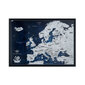 Eiropas karte ar tapām Bonusa 100 tapas, Piedzīvojumu karte ar rāmi, [Korķa karte] cena un informācija | Pasaules kartes | 220.lv