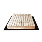 Koka smilšu kaste ar paliktni un smiltīm, 140 х 140 cm 4IQ cena un informācija | Smilšu kastes, smiltis | 220.lv