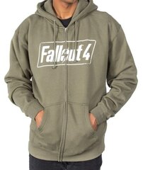 Zip Hoodie: Fallout 4 - Logo, Olive Size M cena un informācija | Datorspēļu suvenīri | 220.lv