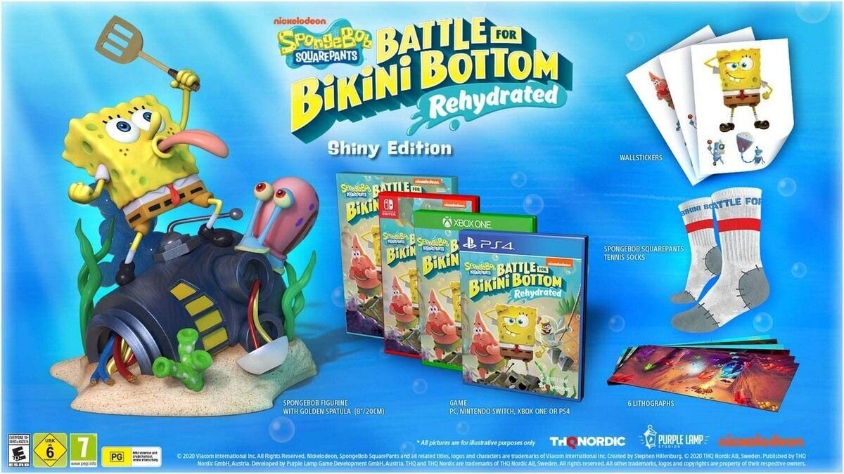 PS4 SpongeBob SquarePants: Battle for Bikini Bottom - Rehydrated Shiny Edition cena un informācija | Datorspēles | 220.lv