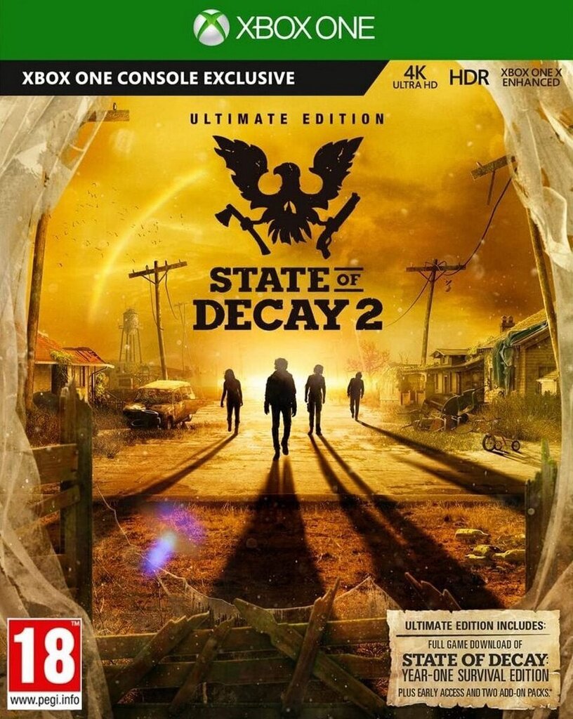 Xbox One State of Decay 2 Ultimate Edition цена и информация | Datorspēles | 220.lv