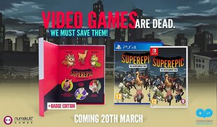 SWITCH SuperEpic : The Entertainment War Badge Edition цена и информация | Игра SWITCH NINTENDO Монополия | 220.lv