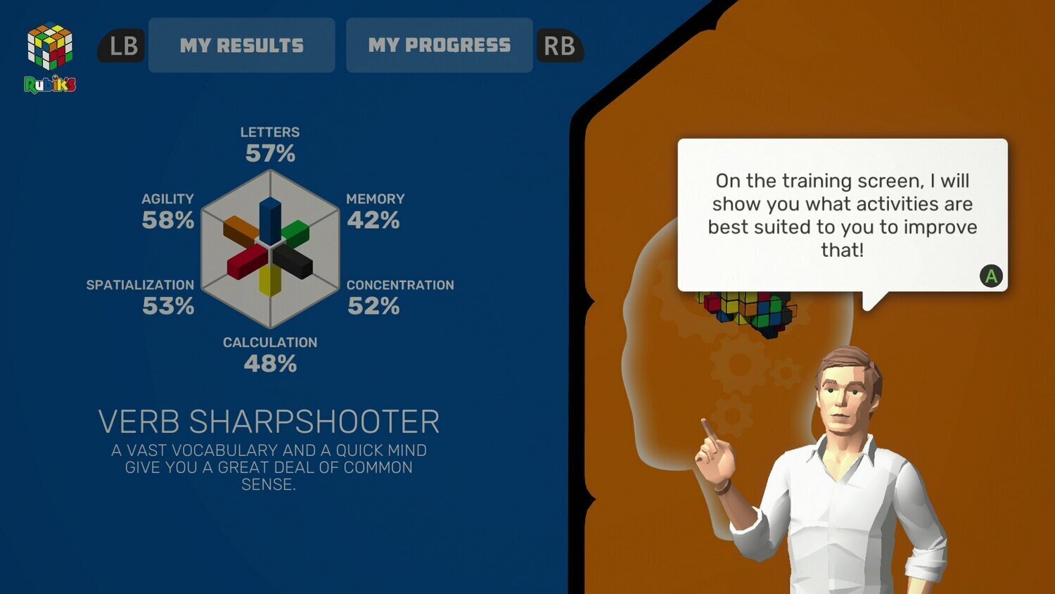Xbox One Professor Rubik's Brain Fitness cena un informācija | Datorspēles | 220.lv