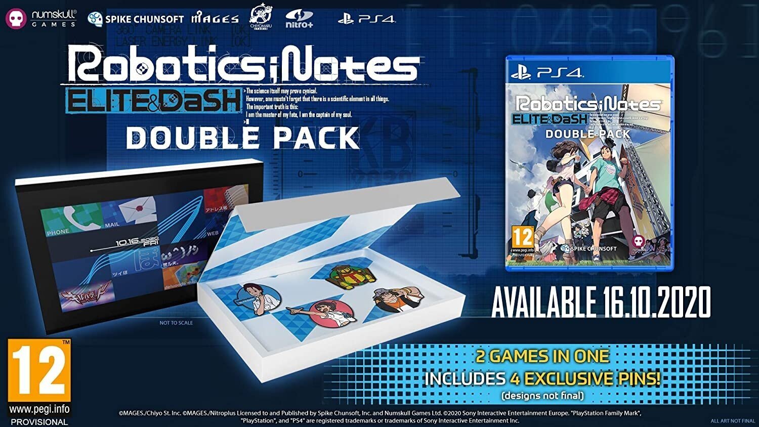 PS4 Robotics; Notes Double Pack Badge Edition cena un informācija | Datorspēles | 220.lv