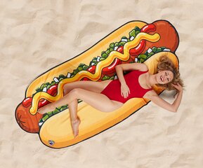 BMBT-0005 Пляжный коврик-полотенце BigMouth, Hot Dog цена и информация | Туристические матрасы и коврики | 220.lv