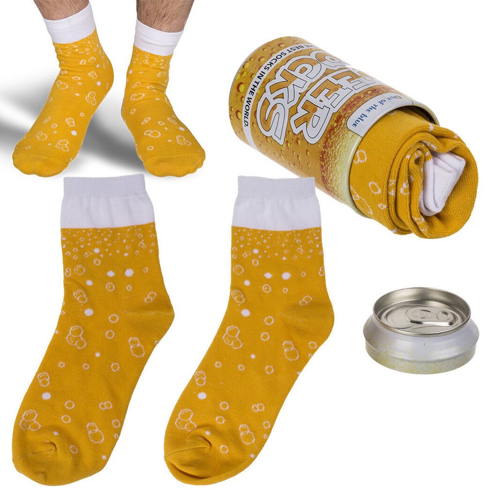 Zeķes bundžā "Beer socks" cena un informācija | Oriģinālas zeķes | 220.lv