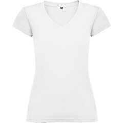 Sieviešu T-krekls ar V-veida kakla izgriezumu, balts cena un informācija | T-krekli sievietēm | 220.lv