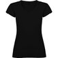 Sieviešu T-krekls ar V-veida kakla izgriezumu, melns цена и информация | T-krekli sievietēm | 220.lv