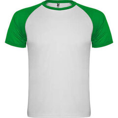 Sporta T-krekls ar īsām piedurknēm, balts/zaļš cena un informācija | Sporta apģērbs vīriešiem | 220.lv