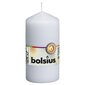 Bolsius cilindriskas sveces, 10 gab., 120x58 mm, baltas cena un informācija | Sveces un svečturi | 220.lv
