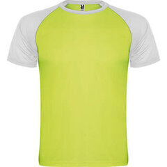 Sporta T-krekls ar īsām piedurknēm, dzeltens/balts cena un informācija | Sporta apģērbs vīriešiem | 220.lv