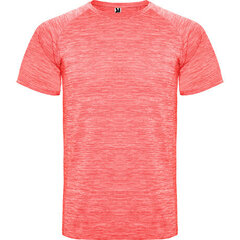Sporta poliestera T-krekls ar reglāna stila īsām piedurknēm, rozā cena un informācija | Sporta apģērbs vīriešiem | 220.lv