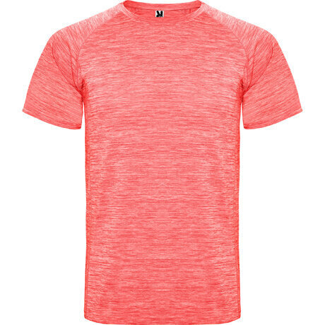 Sporta poliestera T-krekls ar reglāna stila īsām piedurknēm, rozā cena un informācija | Sporta apģērbs vīriešiem | 220.lv