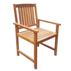 vidaXL dārza krēsli, 2 gab., akācijas masīvkoks, brūni cena un informācija | Dārza krēsli | 220.lv
