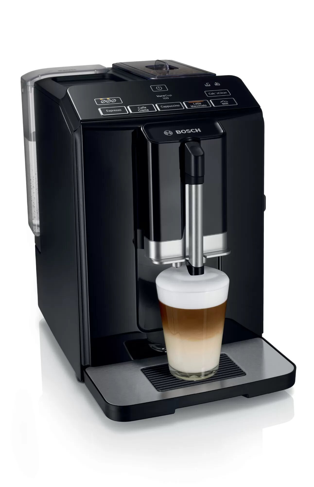 Automātiskais kafijas automāts Bosch TIS30129RW, Ar automātisko piena  putošanu cena | 220.lv