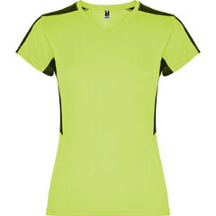 Женская спортивная футболка с короткими рукавами, зеленая цена и информация | Спортивная одежда для женщин | 220.lv