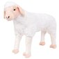 Rotaļu aitiņa, balts plīšs, XXL cena un informācija | Mīkstās (plīša) rotaļlietas | 220.lv