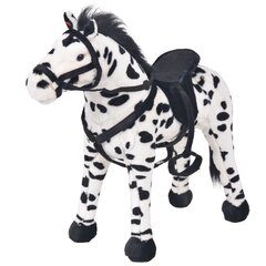 Rotaļu zirgs, XXL, plīšs, melns ar baltu цена и информация | Мягкие игрушки | 220.lv