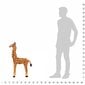 Rotaļu žirafe, XXL, plīšs, brūna ar dzeltenu cena un informācija | Mīkstās (plīša) rotaļlietas | 220.lv
