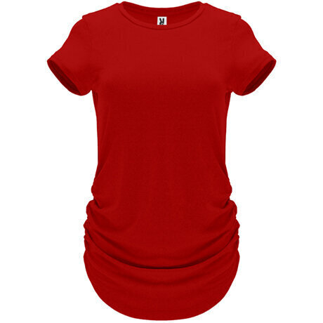 T-krekls ar īsām piedurknēm sievietēm, sarkans cena un informācija | Blūzes, sieviešu krekli | 220.lv