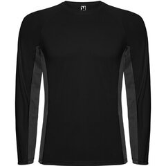Sporta T-krekls, melns/pelēks cena un informācija | Sporta apģērbs vīriešiem | 220.lv