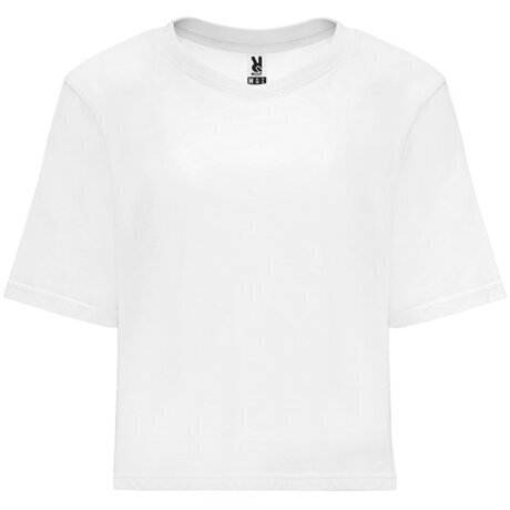 Plats T-krekls sievietēm, balts cena un informācija | T-krekli sievietēm | 220.lv