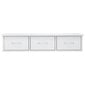 Sienas atvilktņu plaukts, balts, 88x26x18,5 cm, skaidu plāksne цена и информация | Plaukti | 220.lv