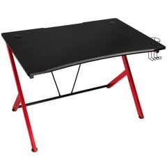 Spēļu galds Nitro Concepts D12, melns/sarkans цена и информация | Компьютерные, письменные столы | 220.lv