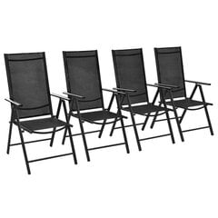 Складные уличные стулья, 4 шт. цена и информация | Садовые стулья, кресла, пуфы | 220.lv