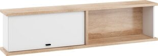 Подвесной шкафчик Meblocross Cross Cro-22 D, цвет дуба/белый цена и информация | Шкафчики в гостиную | 220.lv