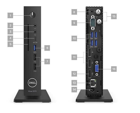 DELL Wyse 5070 TC Celeron J4105 8GB RAM 64GB SSD Win10 cena un informācija | Stacionārie datori | 220.lv