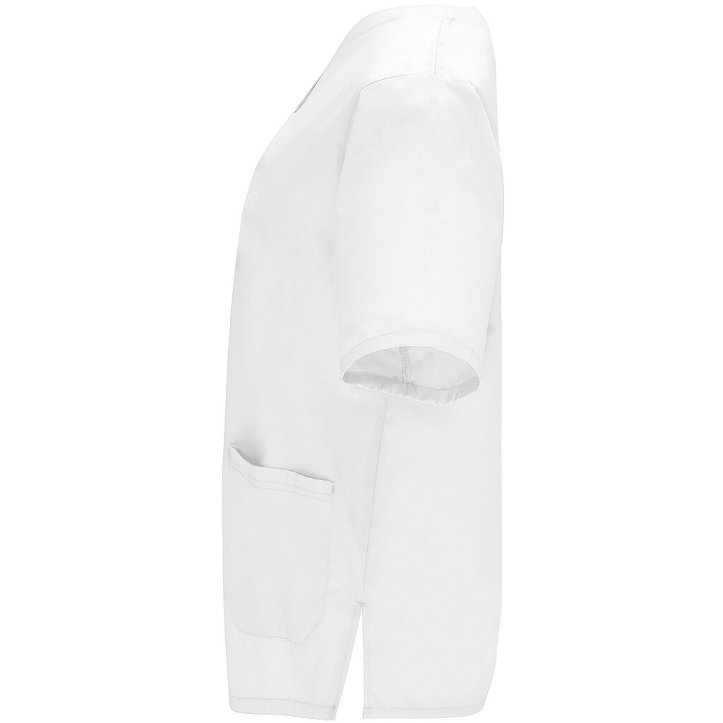 Unisex krekls ar īsām piedurknēm un izgriezumu, balts cena un informācija | Medicīnas apģērbs  | 220.lv