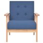vidaXL atpūtas krēsls, zils audums cena un informācija | Atpūtas krēsli | 220.lv
