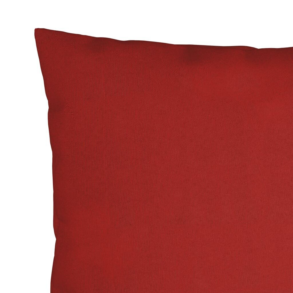 Dekoratīvi spilveni, 4 gab., 50x50 cm, sarkans audums cena un informācija | Dekoratīvie spilveni un spilvendrānas | 220.lv