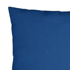 Dekoratīvi spilveni, 4 gab., 50x50 cm, koši zils audums цена и информация | Декоративные подушки и наволочки | 220.lv