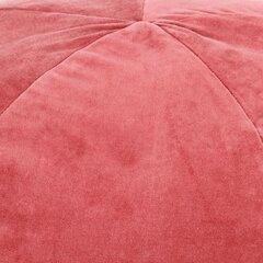 Pufs, kokvilna, samta izskats, 50x35 cm, rozā cena un informācija | Sēžammaisi, pufi | 220.lv