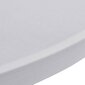 Galda pārvalki, 4 gab., Ø 80 cm, balts elastīgs audums cena un informācija | Galdauti, salvetes | 220.lv