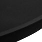 Galda pārvalki, 4 gab., Ø 80 cm, melns elastīgs audums cena un informācija | Galdauti, salvetes | 220.lv
