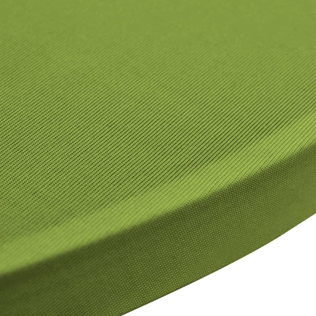 Galda pārvalki, 4 gab., 60 cm, zaļš, elastīgs audums cena un informācija | Galdauti, salvetes | 220.lv