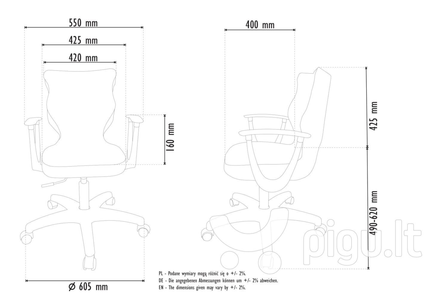 Good Chair biroja krēsls NORM, oranžs, BA-B-6-B-C-FC34-B cena un informācija | Biroja krēsli | 220.lv