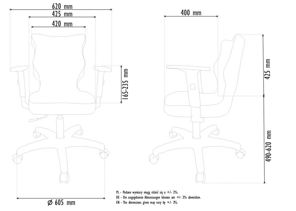 Good Chair biroja krēsls UNI, pelēks, BA-C-6-B-C-DC18-B cena un informācija | Biroja krēsli | 220.lv