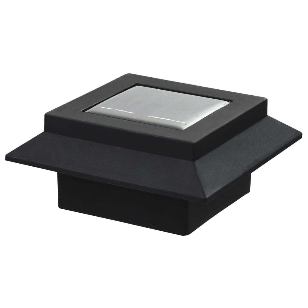 Kvadrāta formas āra solārās lampas, 6 gab., 12 cm, LED, melna цена и информация | Āra apgaismojums | 220.lv