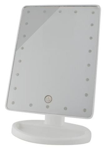 Spogulis ar LED apgaismojumu 180° cena un informācija | Vannas istabas aksesuāri | 220.lv